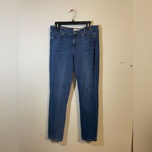 J‎ Jill Women’s Size 8 denim weekender straight leg medium wash blue jeans